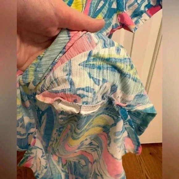 Lilly Pulitzer Meredith Tee Beach and Bae sailboat print - Picture 6 of 8